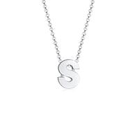Elli - Femme Pendentif Lettre S Initiale - (925/1000) Argent Ketten Damen