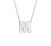 Elli Halskette Damen Buchstabe S Initialen Trend Minimal in 925 Sterling Silber