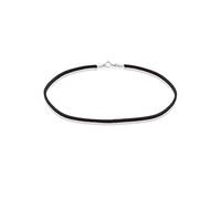 Elli Halskette Basic Trend Blogger Choker 925 Sterling Silber Schwarz