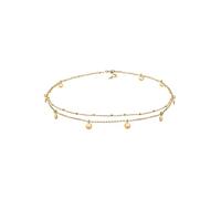 Elli Halskette Damen Choker Kugel Layer Look Plättchen in 925 Sterling Silber