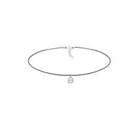 Elli Halskette Damen Choker Nylon mit Kristall in 925 Sterling Silber