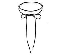 Elli Halskette Damen Choker Schleife Trend Blogger mit Veloursleder Schwarz