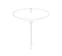 Elli Halskette Damen Choker Y-Kette Layer Look Kreis Geo 925 Silber