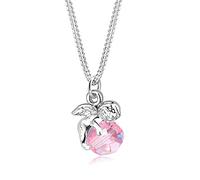 Elli, Halskette Engel Kugel Flügel Kristall Silber in rosa, Schmuck für Damen Gr. 45 cm