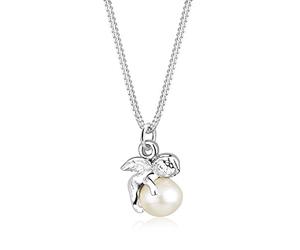 Elli Halskette Damen Engel mit Süßwasserzuchtperle in 925 Sterling Silber