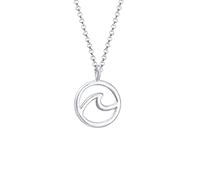 Elli Halskette Damen Erbskette Wellen Strand Wave Maritim in 925 Sterling Silber