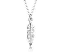 Elli Kette mit Anhänger »Feder Boho Hippie Festival 925 Sterling Silber«, Feder