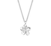 Elli Halskette Damen Frangipani Blüte Sommer Urlaub in 925 Sterling Silber