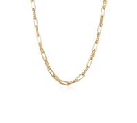 Elli Halskette Damen Glieder Eckig Trend Basic Goldfarben