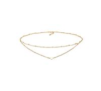 Elli Choker Layer Look Kugelkette Herz Trend 925 Silber goldfarben Damen