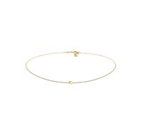 Collier ELLI "Choker Herz Liebe 925 Silber" Gr. 38, gold, Halsketten, Damen, 38, Silber 925 (Sterlingsilber), L: 38cm (88050400-38) gold