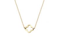 Elli Halskette Damen Kleeblatt Filigran Glücksbringer in 925 Sterling Silber Vergoldet