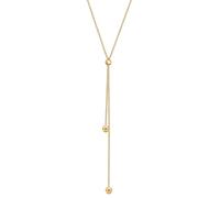 Collierkettchen ELLI "Y-Kette Kugel Ball 925 Sterling Silber" Gr. 45, gold, Halsketten, Damen, 45, ohne Stein, Silber 925 (Sterlingsilber), L: 45cm (77775068-45) gold