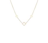 Elli Halskette Damen Kleeblatt Symbol Glück mit Zirkonia 925 Silber