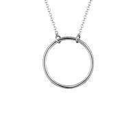 Elli Halskette Damen Kreis Geo Minimal in 925 Sterling Silber
