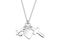 Halskette Glaube Liebe Hoffnung 925 Sterling Silber Elli Silber 4P390/00X001