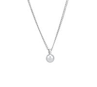 Elli Halskette Damen Kugel Anhänger Geo Look Panzerkette Basic Trend in 925 Sterling Silber