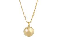 Elli Collierkettchen »Kugel Anhänger Rund Basic 925 Silber«, goldfarben