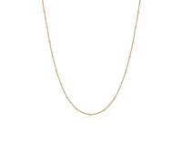 Elli, Halskette Basic Panzerkette Kugeln Trend Fein 925 Silber in gold, Schmuck für Damen Gr. 60 cm