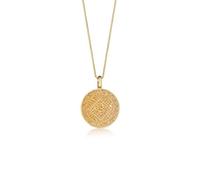 Elli Halskette Damen Münze Plättchen Vintage Look Ornament 925 Silber