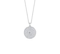 Elli Halskette Damen Münze Plättchen Vintage Look Ornament 925 Silber