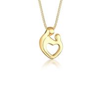 Elli Halskette Damen Mutter Kind Anhänger Herz Verbundenheit in 925 Sterling Silber