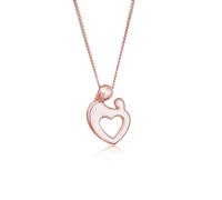 Elli Halskette Damen Mutter Kind Anhänger Herz Verbundenheit in 925 Sterling Silber