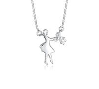 Elli Halskette Damen Mutter Kind Liebe mit Kristalle in 925 Sterling Silber