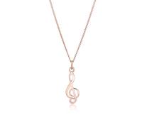Elli Halskette Damen Notenschlüssel Symbol in 925 Sterling Silber