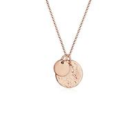 Elli Halskette Damen Plättchen Geo Organic Look in 925 Sterling Silber