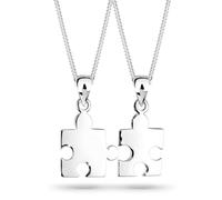 Elli Ketten-Set »Partnerketten Puzzle 925 Sterling Silber«