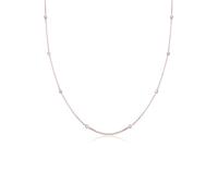 Elli Halskette Damen Solitär mit Kristallen | 925 Sterling Silber Rosé vergoldet
