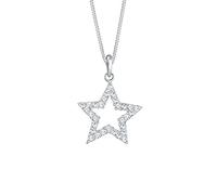 Elli - Femme Pendentif Étoile de Cristal - (925/1000) Argent Ketten Damen
