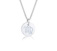 Elli Halskette Damen Sternzeichen Jungfrau Astro Symbol Matt in 925 Sterling Silber