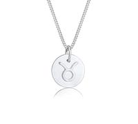 Elli Halskette Damen Sternzeichen Stier Astro Symbol Matt in 925 Sterling Silber