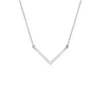 Elli Halskette Damen V-Shape Anhänger Geo Minimal in 925 Sterling Silber vergoldet