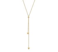 Collierkettchen ELLI "Y-Kette Kugel Ball 925 Sterling Silber" Gr. 45, gold, Halsketten, Damen, 45, ohne Stein, Silber 925 (Sterlingsilber), L: 45cm (77775068-45) gold