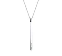 Elli Halskette Damen Y-Kette mit Anhänger Stab und Kristalle in 925 Sterling Silber 45 cm lang