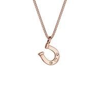 Elli Halskette Kinder Hufeisen Herz 925 Sterling Silber Rosegold