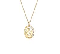 Elli Halskette Mutter Kind Figur Kristalle 925 Silber