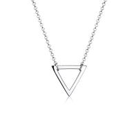 Elli Halskette Silber 925 Dreieck Cut-Out Anhänger Kette Damen Schmuck Geschenke für Frauen Mädchen Mama Freundin, Geo Silberkette Länge 45 cm