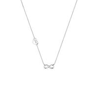 Elli Halskette Silber 925 Herz Infinity Zeichen Anhänger Kette Damen Schmuck Geschenke für Frauen Mädchen Mama Freundin, Silberkette Länge 45 cm