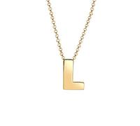 Elli Buchstabe L Initialen Trend Minimal 925 Silber goldfarben Damen