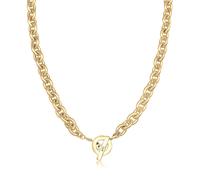 Elli Halsketten - Halskette Ankerkette Grob Glieder Unisex 925 Silbe - Gr. unisize - in Gold - für Damen