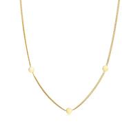 Elli PREMIUM, Halskette Plättchen Kreis Rund Coin Boho 375 Gelbgold in gold, Schmuck für Damen Gr. 42 cm