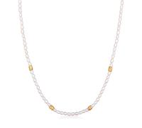 Elli PREMIUM Halskette Süßwasserperlen Nugget Beads 925 Silber, gold Gold