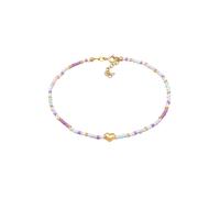 Elli Herz Glas Beads Sommer Style 925 Silber vergoldet 22 Damen