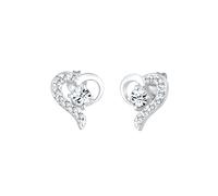 Elli Herz Liebe 925 Sterling Silber, mit Kristallen von Swarovski® Darling silberfarben Damen