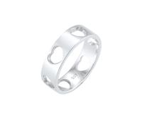 Elli - Herz Liebe Cut Out Bandring 925 Silber Loreena Ringe 1 ct Damen