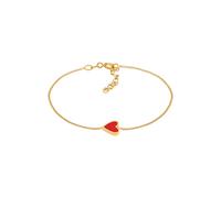 Elli Herz Liebe Love Valentinstag 925 Silber vergoldet 16 Damen